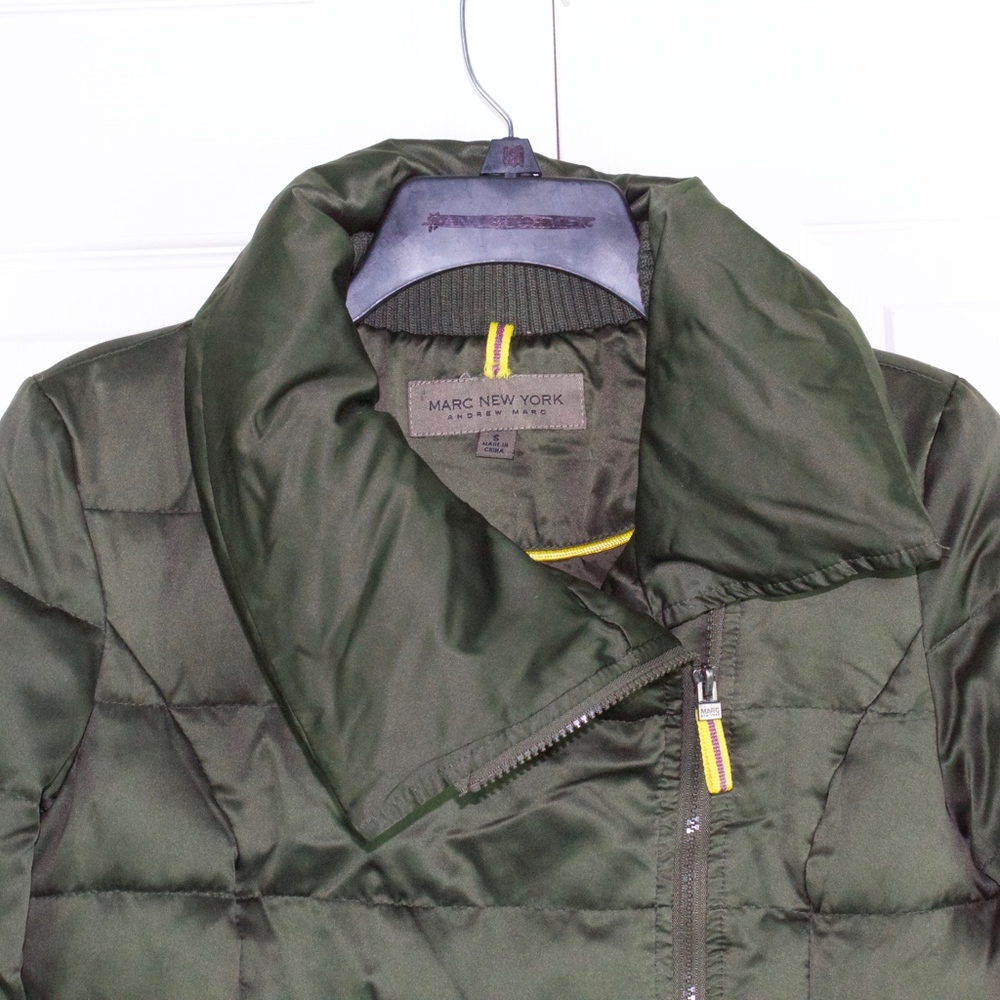 MARC NEW YORK Green Puffer Down Jacket Size S - Picture 2 of 8